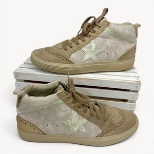 Shu Shop Serena Star High-Top Sneakers Size 8.5